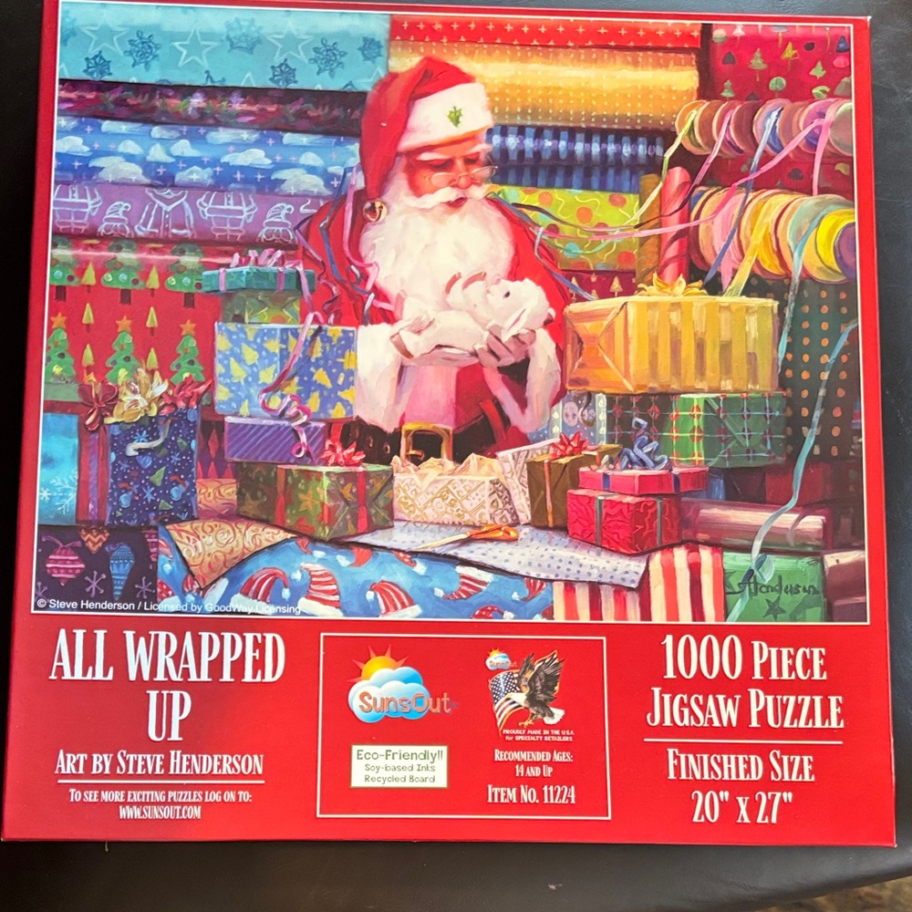 Sunsout 1000 piece puzzle, All Wrapped Up